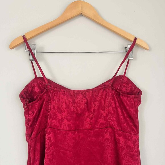 Princess Polly Diva Mini Dress Deep Red Size 8 - Picture 7 of 7